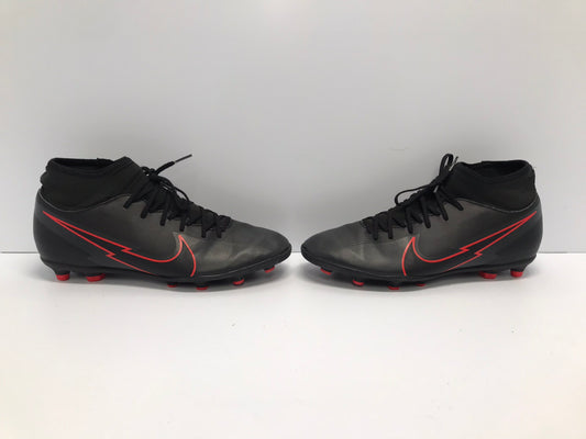 Soccer Shoes Cleats Men's Size 8.5 Nike Black Red As New