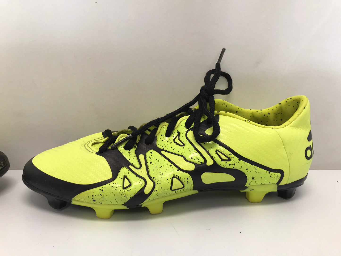 Soccer Shoes Cleats Men's Size 8 Adidas Black Lime Excellent