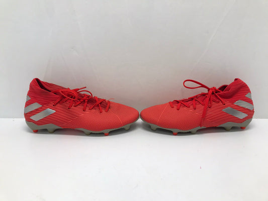 Soccer Shoes Cleats Men's Size 8 Adidas Nemezziz Slipper Feet Orange Grey Excellent