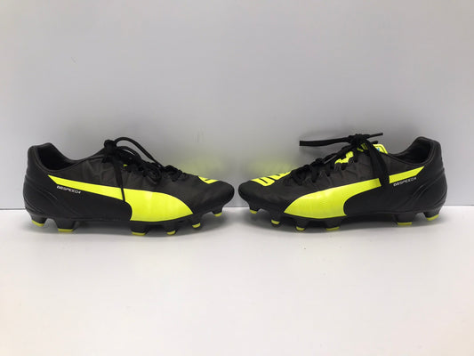 Soccer Shoes Cleats Men's Size 8 Puma Evo Speed 4 Black Lime New Demo Model