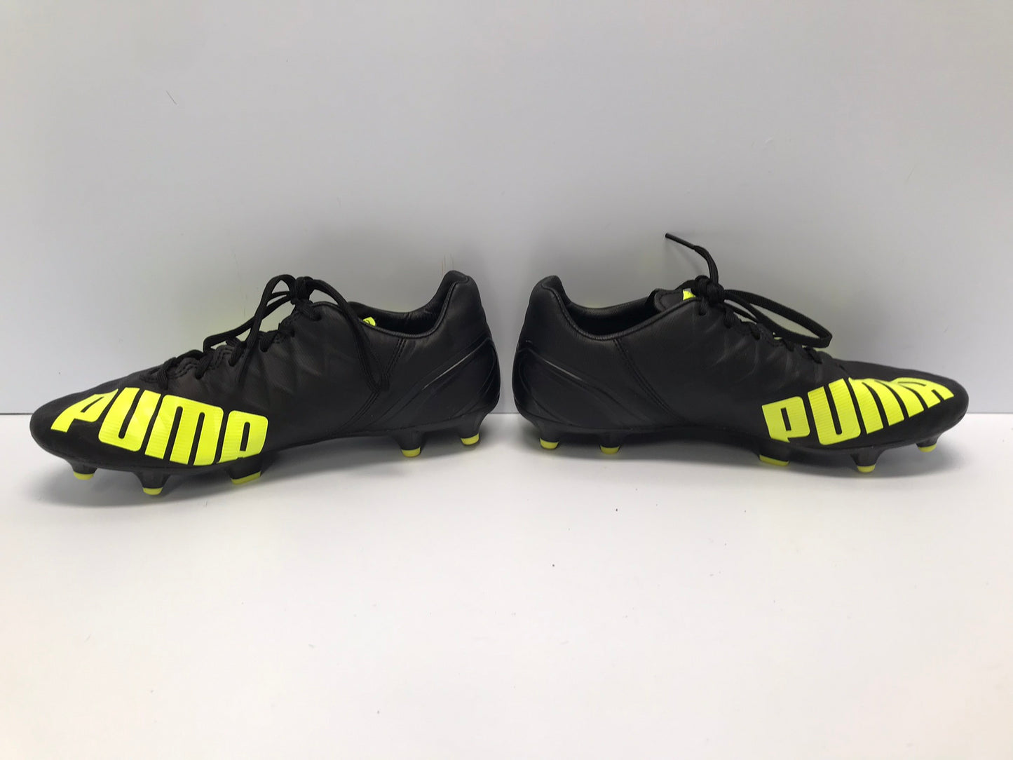 Soccer Shoes Cleats Men's Size 8 Puma Evo Speed 4 Black Lime New Demo Model