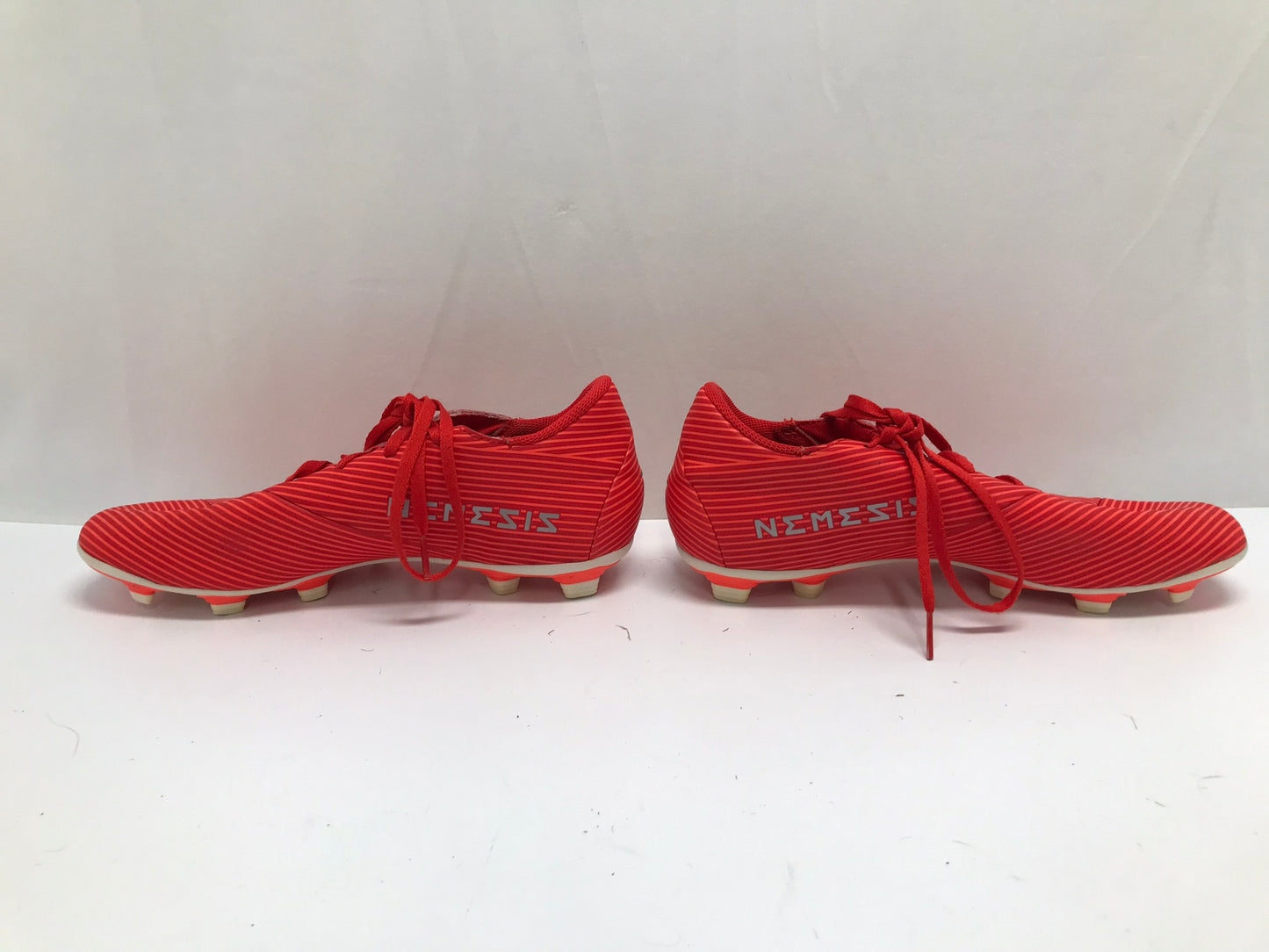 Soccer Shoes Cleats Men's Size 9.5 Adidas Nemezzis Orange Grey Excellent