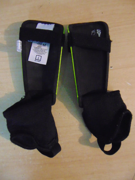 Soccer Shin Pads Child Size XXS Age 2-4 Adidas Black Lime