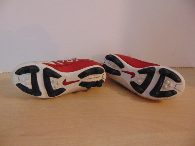 Soccer Shoes Cleats Child Size 10 Nike Total 90 Red Silver