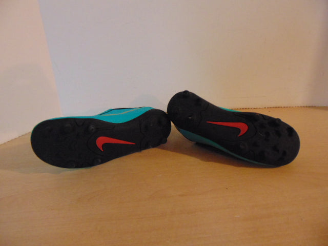Soccer Shoes Cleats Child Size 13.5 Nike CR7 Aqua Blue Gold