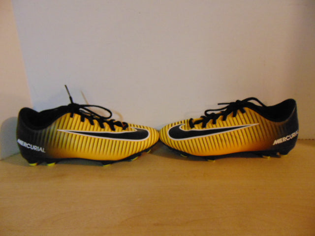 Soccer Shoes Cleats Child Size 3 Nike Mercurial Black Yellow White
