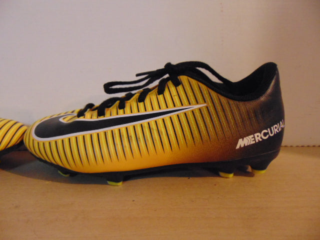 Soccer Shoes Cleats Child Size 3 Nike Mercurial Black Yellow White