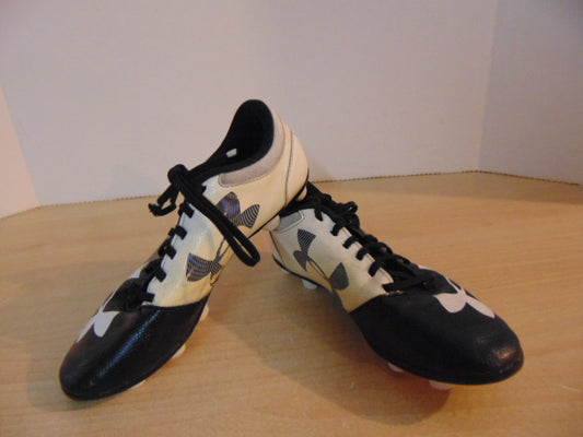 Soccer Shoes Cleats Child Size 3 Under Armour Black White