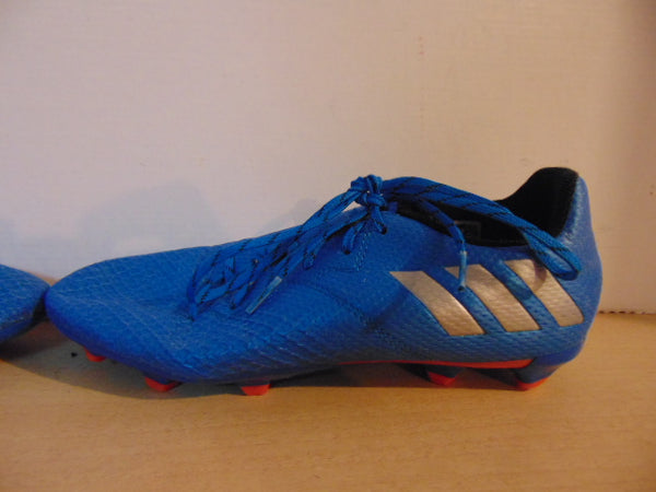 Soccer Shoes Cleats Child Size 4.5  Adidas Blue Silver Orange