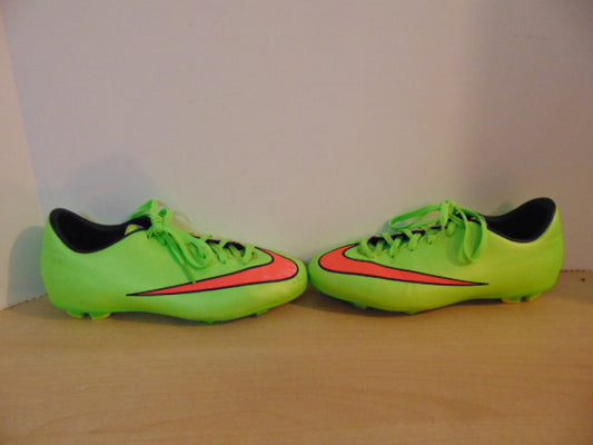 Soccer Shoes Cleats Child Size 4.5 Nike Mercurial Lime Pink Minor Wear