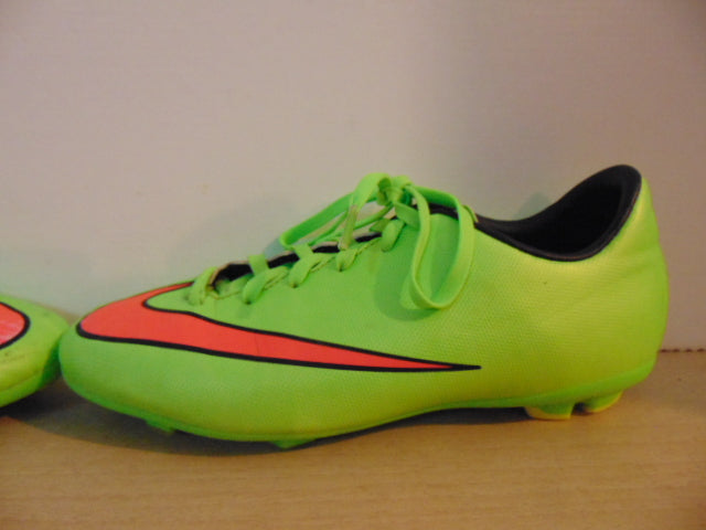 Soccer Shoes Cleats Child Size 4.5 Nike Mercurial Lime Pink Minor Wear