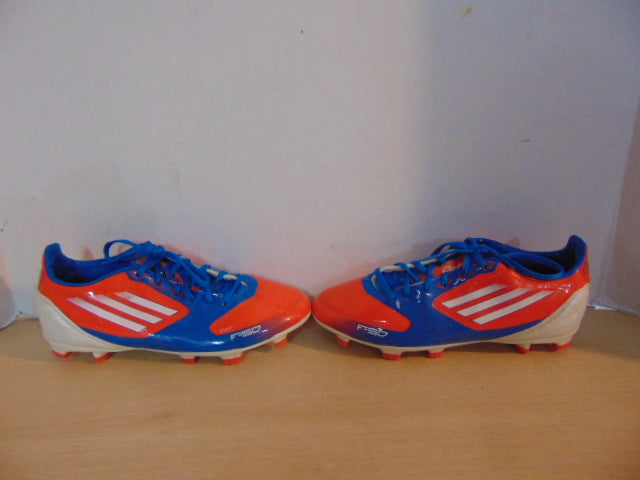 Soccer Shoes Cleats Child Size 4 Adidas Blue Orange