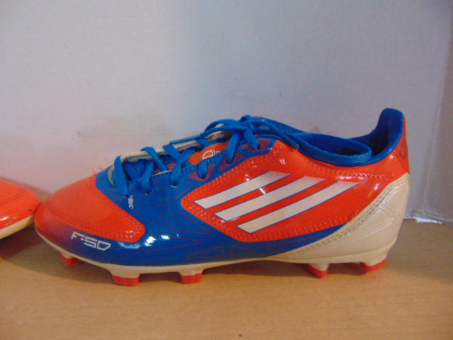 Soccer Shoes Cleats Child Size 4 Adidas Blue Orange