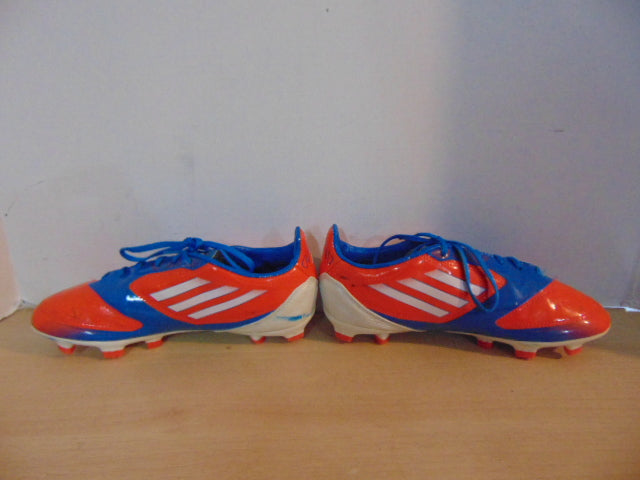 Soccer Shoes Cleats Child Size 4 Adidas Blue Orange