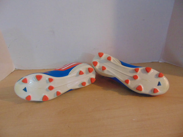 Soccer Shoes Cleats Child Size 4 Adidas Blue Orange