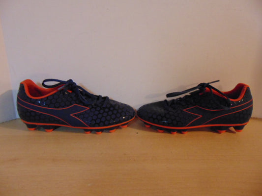 Soccer Shoes Cleats Child Size 4  Diadora Blue Orange