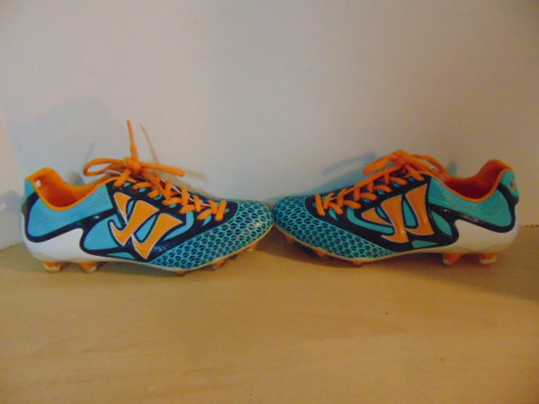 Soccer Shoes Cleats Child Size 6 Warrior 5K Reamer Blue Orange NEW
