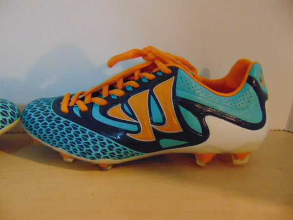 Soccer Shoes Cleats Child Size 6 Warrior 5K Reamer Blue Orange NEW