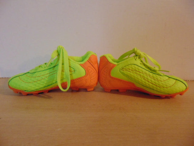 Soccer Shoes Cleats Child Size 9 Toddler Althetic Lime Orange As New