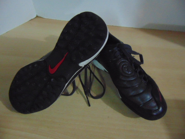 Soccer Shoes Cleats Indoor Child Size 4.5 Youth Nike Total 90 Black Red