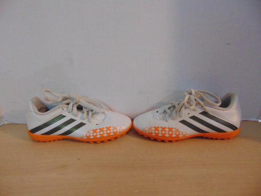 Soccer Shoes Cleats Indoor Child Size 1.5 Adidas White Orange
