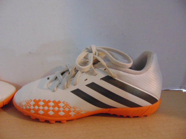 Soccer Shoes Cleats Indoor Child Size 1.5 Adidas White Orange