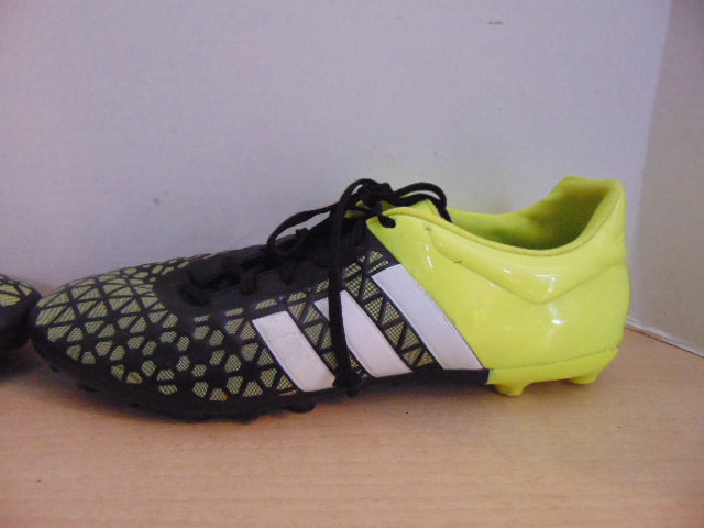 Soccer Shoes Cleats Indoor Men's Size 10 Adidas Black Yellow Minor Wear