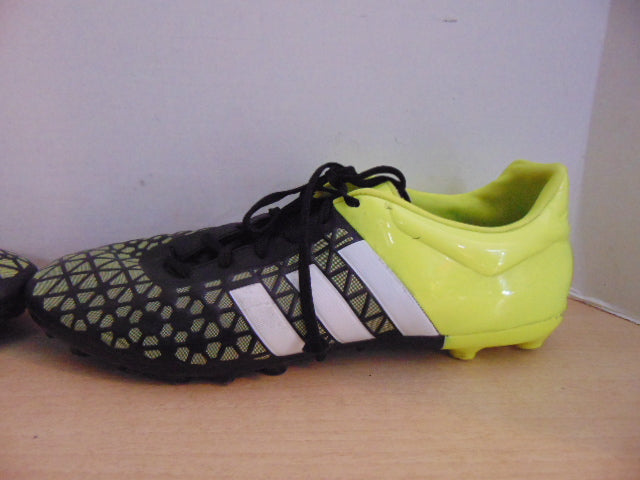Soccer Shoes Cleats Indoor Men's Size 10 Adidas Black Yellow Minor Wear