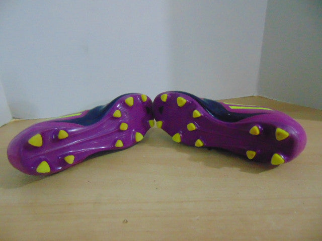 Soccer Shoes Cleats Ladies Size 7.5 Adidas F50 Purple Yellow