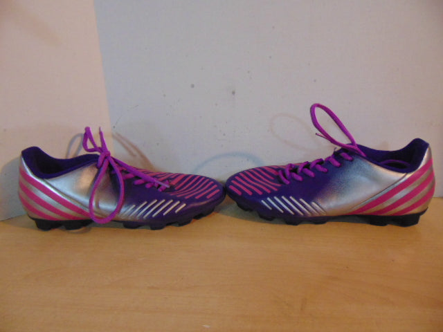 Soccer Shoes Cleats Men's Size 6.5 Adidas Preditor Purple Grey