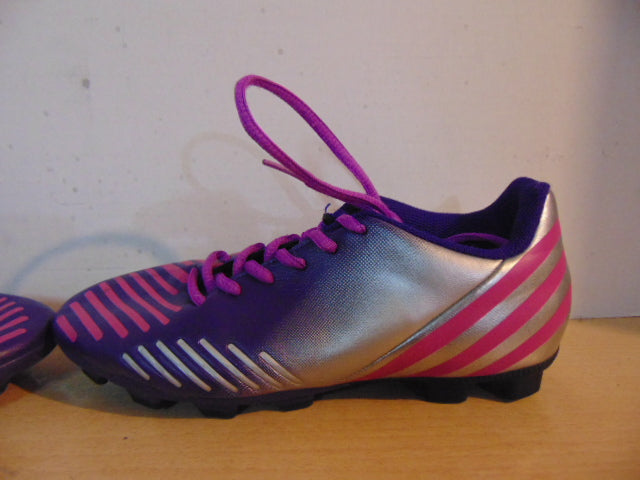 Soccer Shoes Cleats Men's Size 6.5 Adidas Preditor Purple Grey