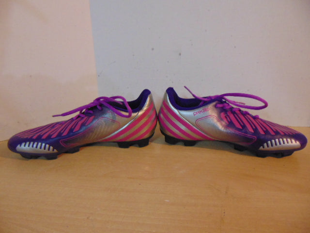 Soccer Shoes Cleats Men's Size 6.5 Adidas Preditor Purple Grey