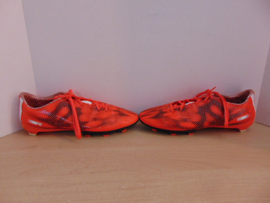 Soccer Shoes Cleats Men's Size 11.5 Adidas F10 Orange Black White