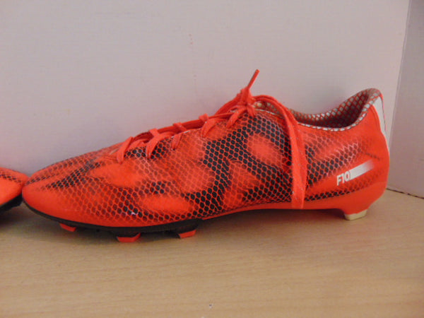 Soccer Shoes Cleats Men's Size 11.5 Adidas F10 Orange Black White