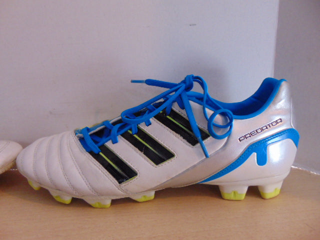 Soccer Shoes Cleats Men's Size 11.5 Adidas Preditor Blue White Minor Wear