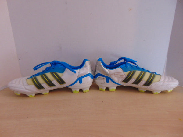 Soccer Shoes Cleats Men's Size 11.5 Adidas Preditor Blue White Minor Wear