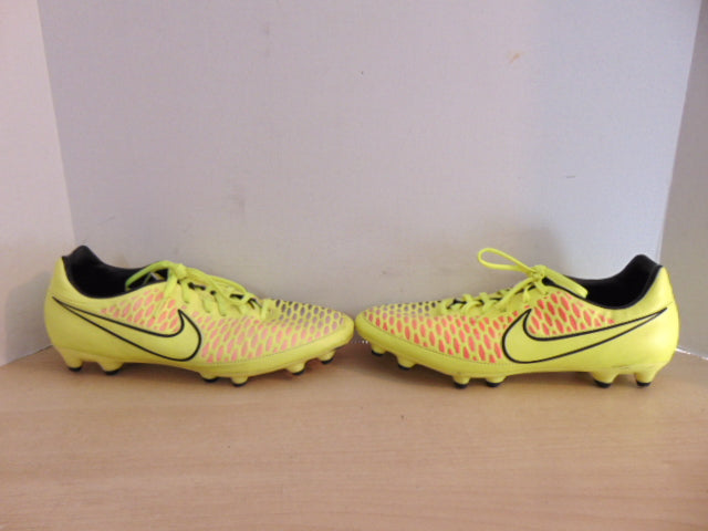 Soccer Shoes Cleats Men's Size 10 Nike Black Yellow Pink Minor Wear
