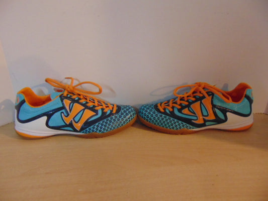 Soccer Shoes Cleats Child Size 5.5 Turf Indoor Warrior 5K Reamer NEW Blue Orange