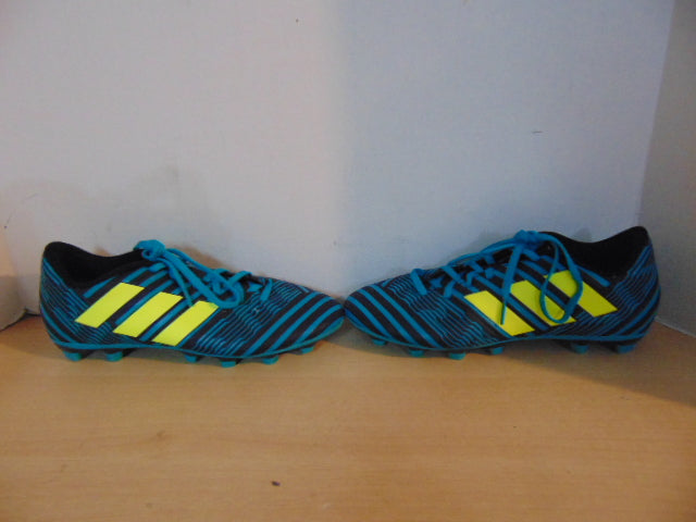 Soccer Shoes Cleats Men's Size 7.5 Adidas Nemesis Teal Black Yellow