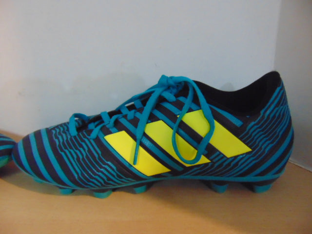Soccer Shoes Cleats Men's Size 7.5 Adidas Nemesis Teal Black Yellow