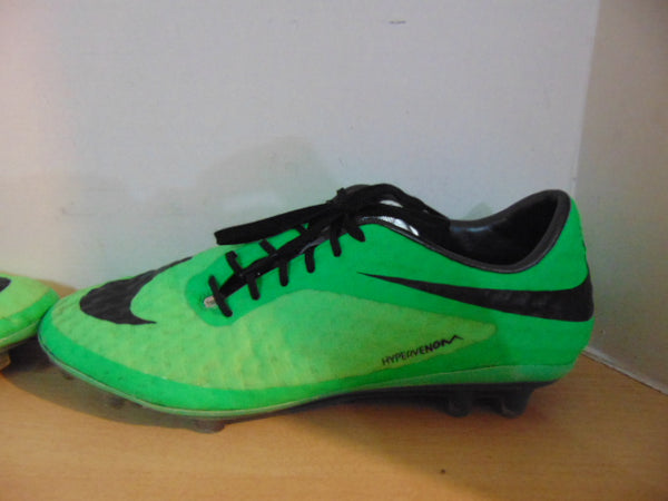Soccer Shoes Cleats Men's Size 7.5 Nike Hypervenom Green Black Minor Marks