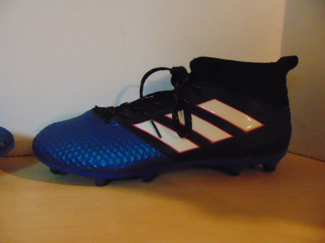 Soccer Shoes Cleats Men's Size 7 Adidas Blue White Slipper Foot