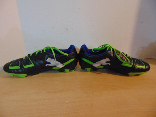 Soccer Shoes Cleats Men's Size 8.5 Puma Green Black Blue