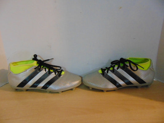 Soccer Shoes Cleats Men's Size 8 Adidas Slipper Sock Silver and Lime