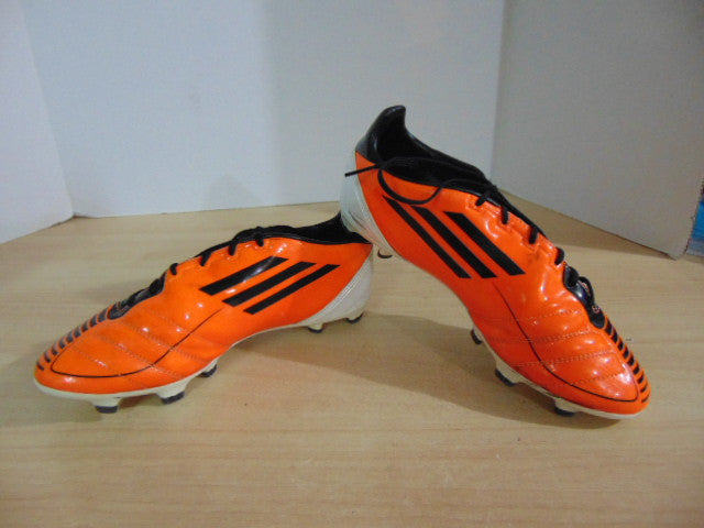 Soccer Shoes Cleats Men's Size 7 Adidas F50 Orange Black