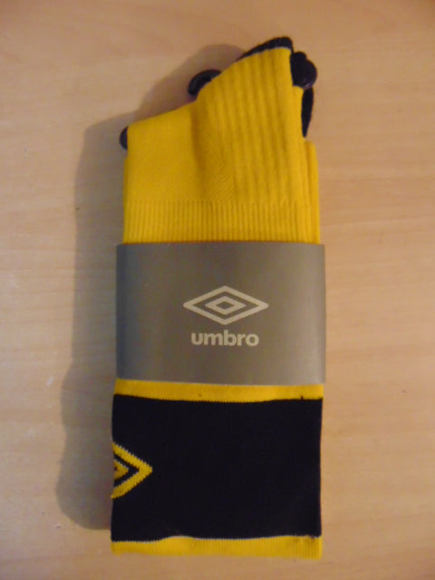 Soccer Socks Adult Size 7-9 Shoe Size Umbro Best Socks Classic NEW Yellow