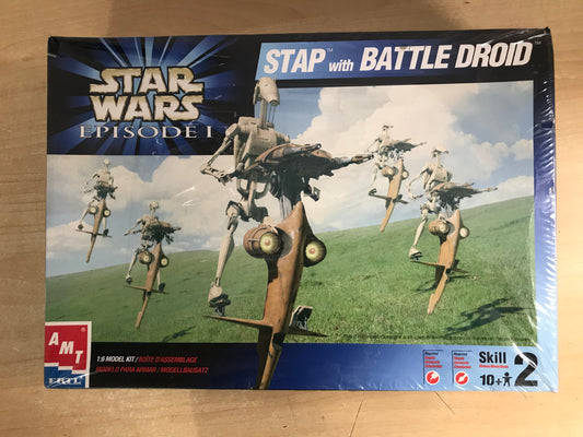 CStar Wars ATM Model 1-6 Scale Stap With Battle Droid NEW SEALED IN BOX