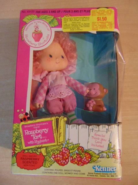 Strawberry Shortcake Vintage Raspberry Tart Rhubarb Doll 1982 New In Box #43120 RARE
