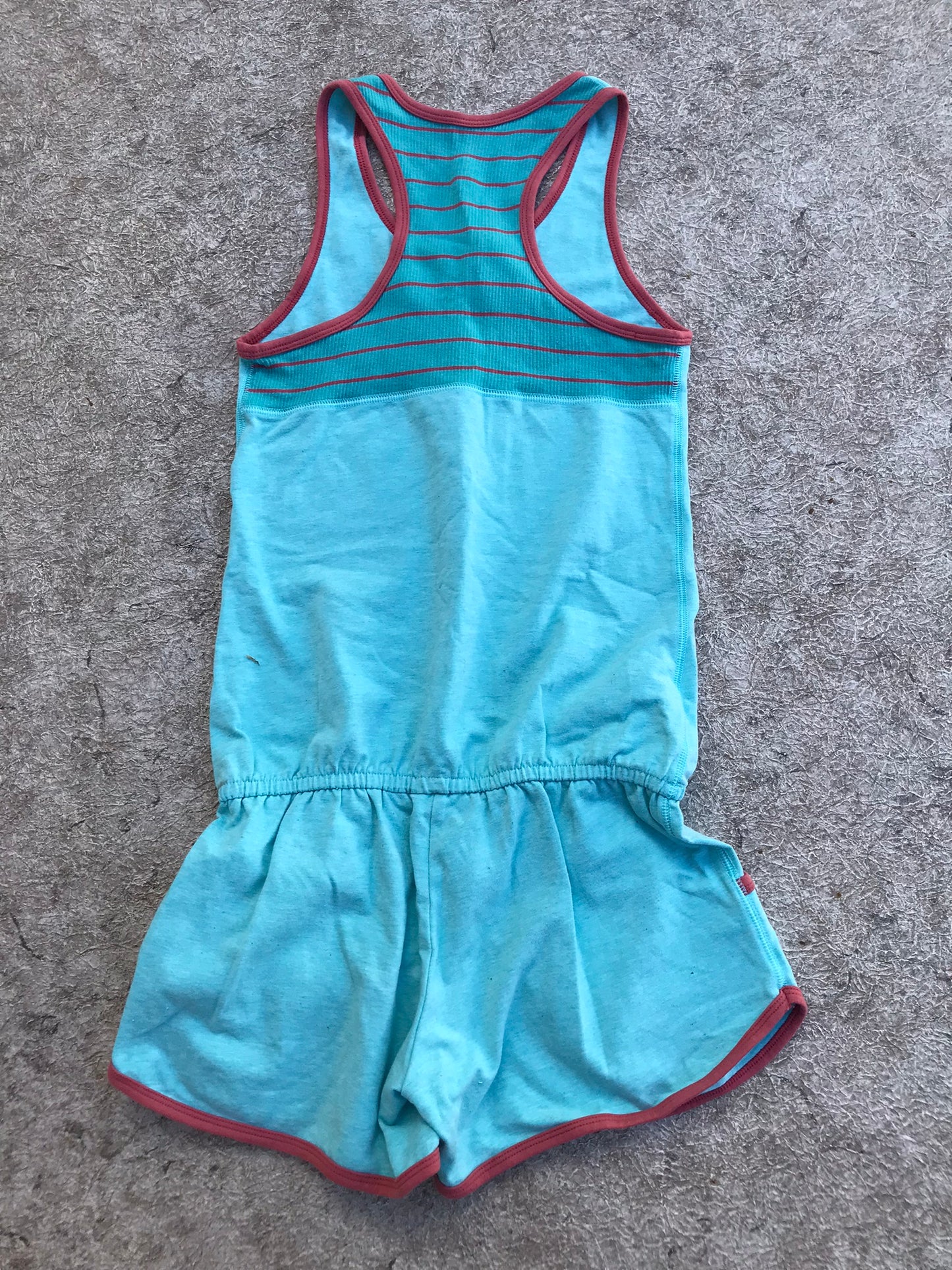 Summer Sports Romper Child Size 14-16 Nike Tank Short 1 pc Aqua Blue As New