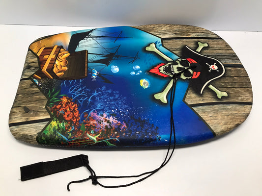 Surf Bodyboard Skim Boogie Board Pirate Ship With Tow Rope Child Size 26 x 18 inch